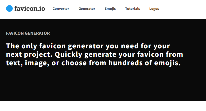 Go to favicon.io